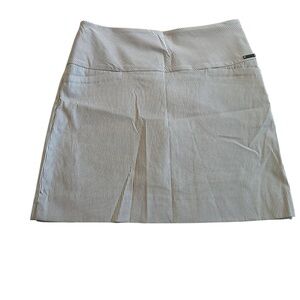Style & Co. White Blue golf  Mini Skirt